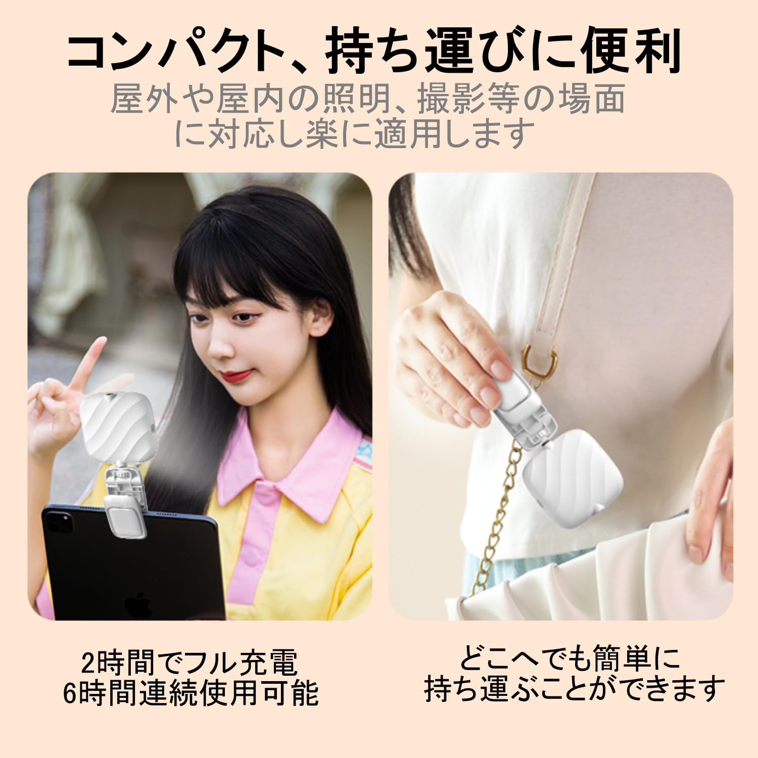 Amazon.co.jp: THIRFACHIGO LEDミニビデオライト クリップ式フィル