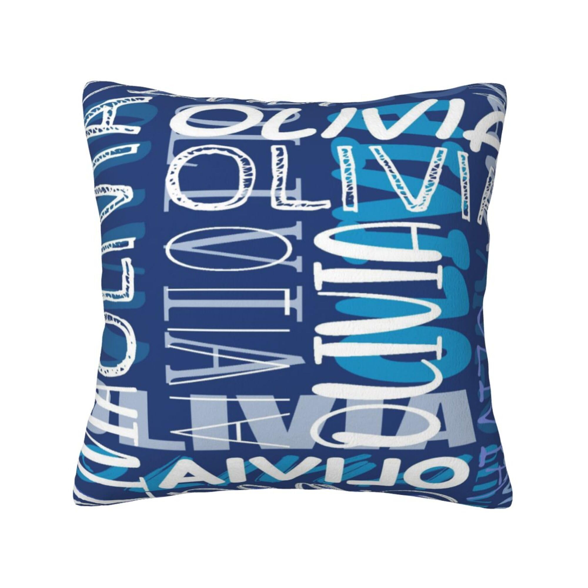 NGGBBDYGB 18x18 Throw Pillow Covers Personalized Pillow With Picture Name Pillow For Women Decor
