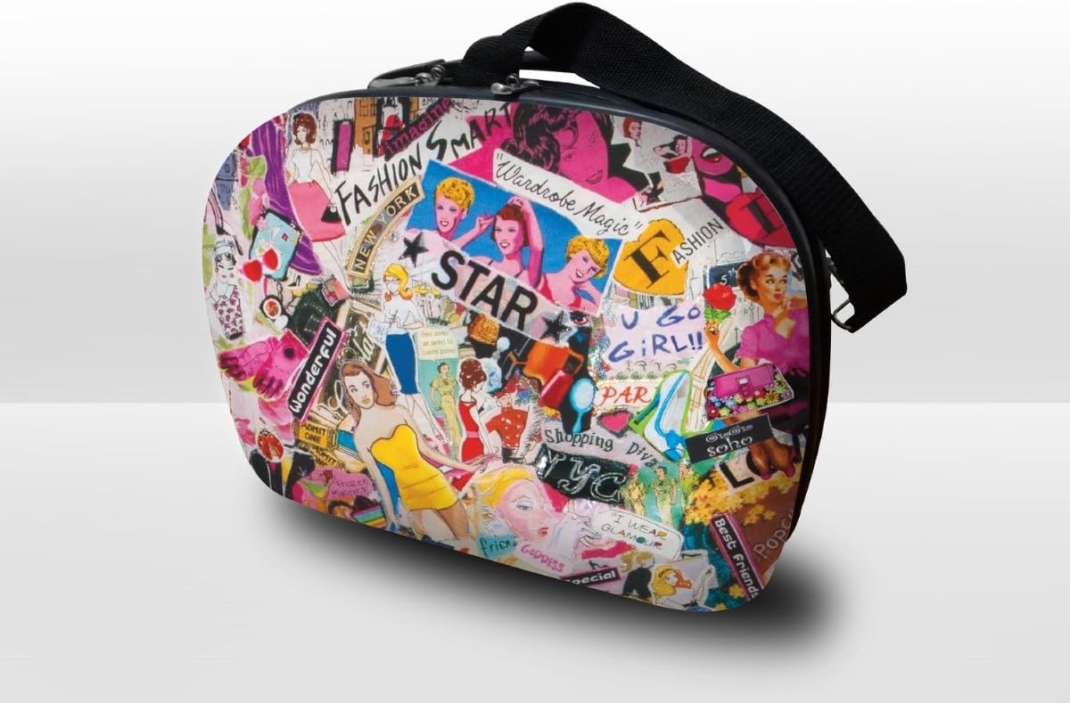 Visionair Jane Elissa Collection Pink Fantasy 12 Inch Hardside Beauty Case