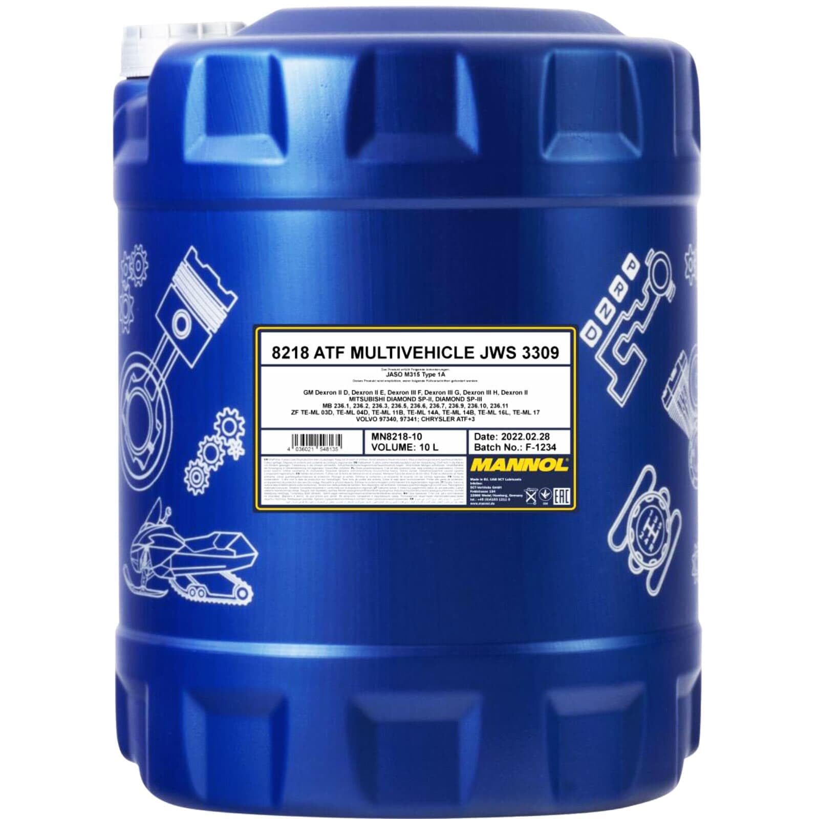 MANNOL MN8218-10 Huile pour boîte automatique 10L