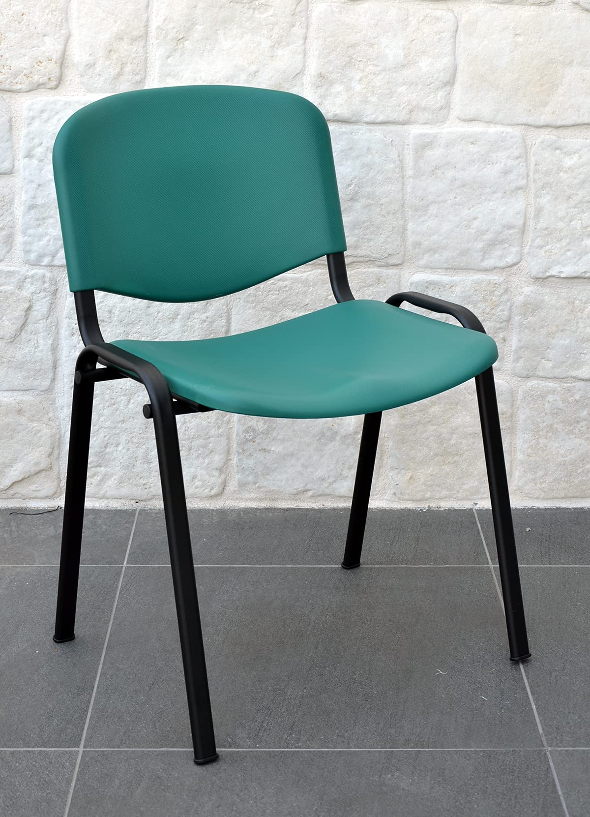 Sedia Idealsedie Galizia Michele | Plastica Colorata, Telaio Acciaio Nero | Impilabile, Made In Italy - Foto 9