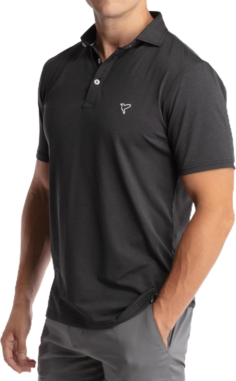 birddogs Men’s Performance Polo | Soft Breathable Fabric with Built-in Collar Stay | Wrinkle-Free Quick-Dry Tailored Fit