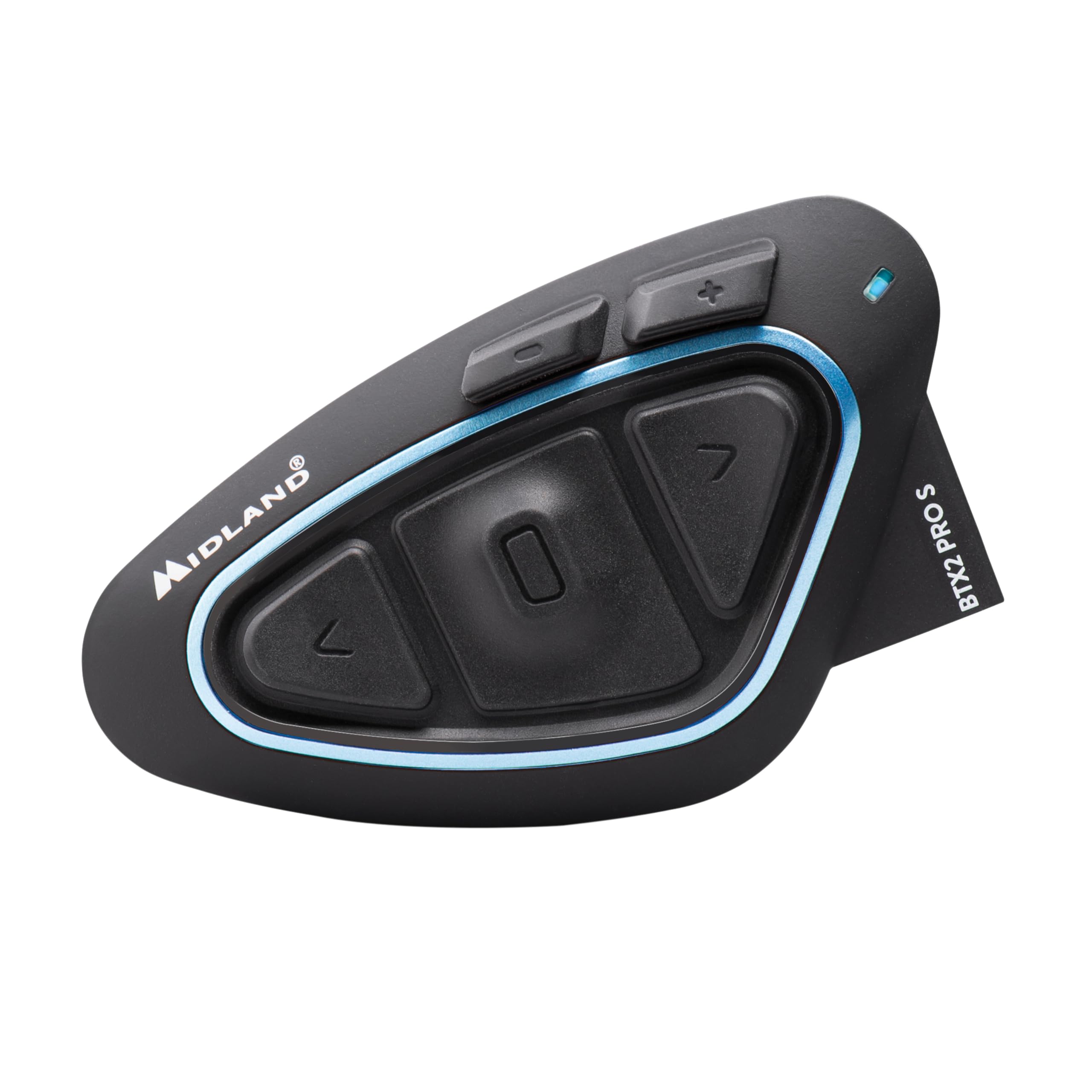 Midland - Interfono Moto Bluetooth BTX2 Pro S Singolo, Auricolari Casco Impermeabili IPX6, Doppio Processore BT, 800 m, 4 Coppie, Batteria 23H, Cancellazione Rumore, Audio Hi-​Fi, Universal Intercom