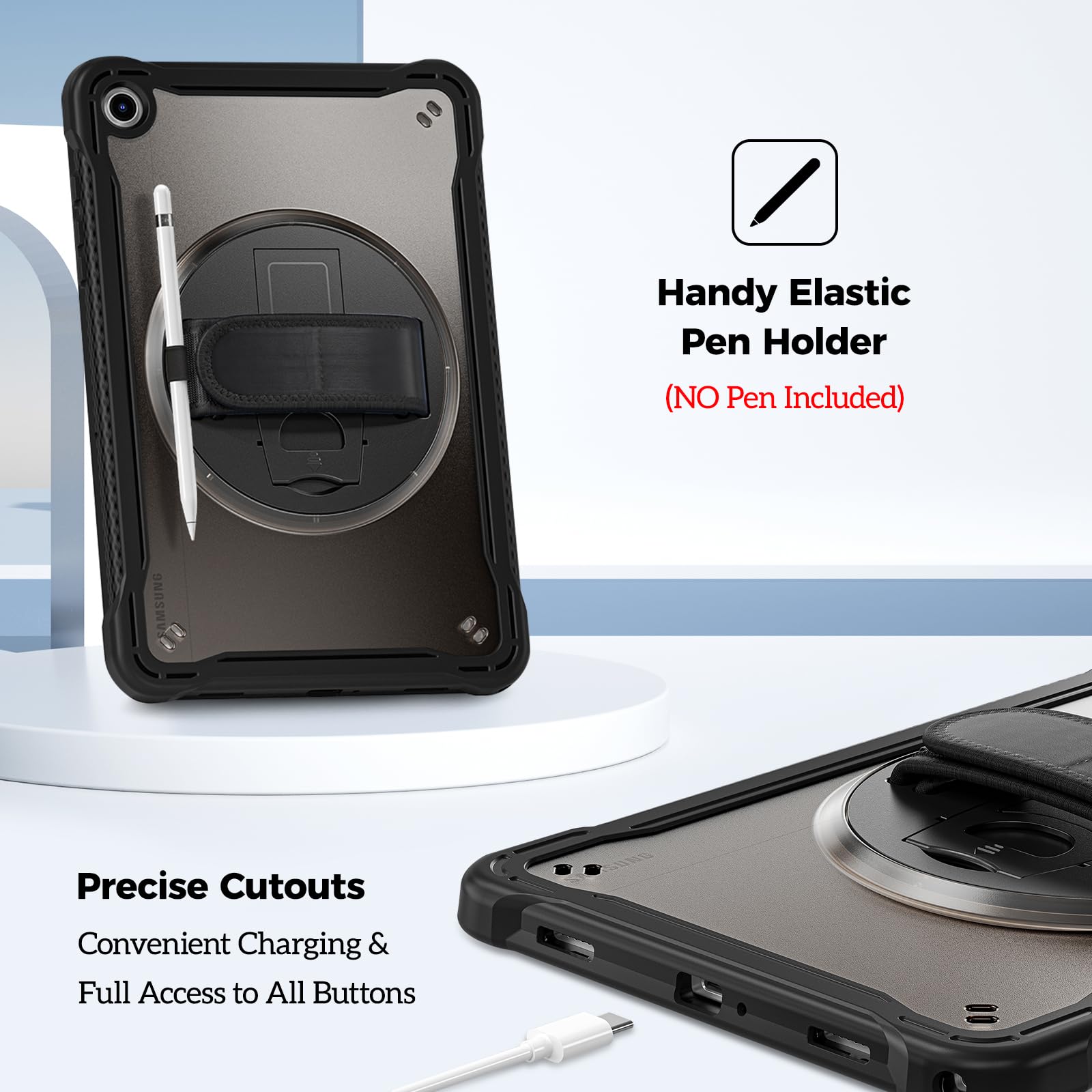 ProCase Smart Case For Galaxy Tab A9 Plus 11 Inch 2023 SM-X210 SM