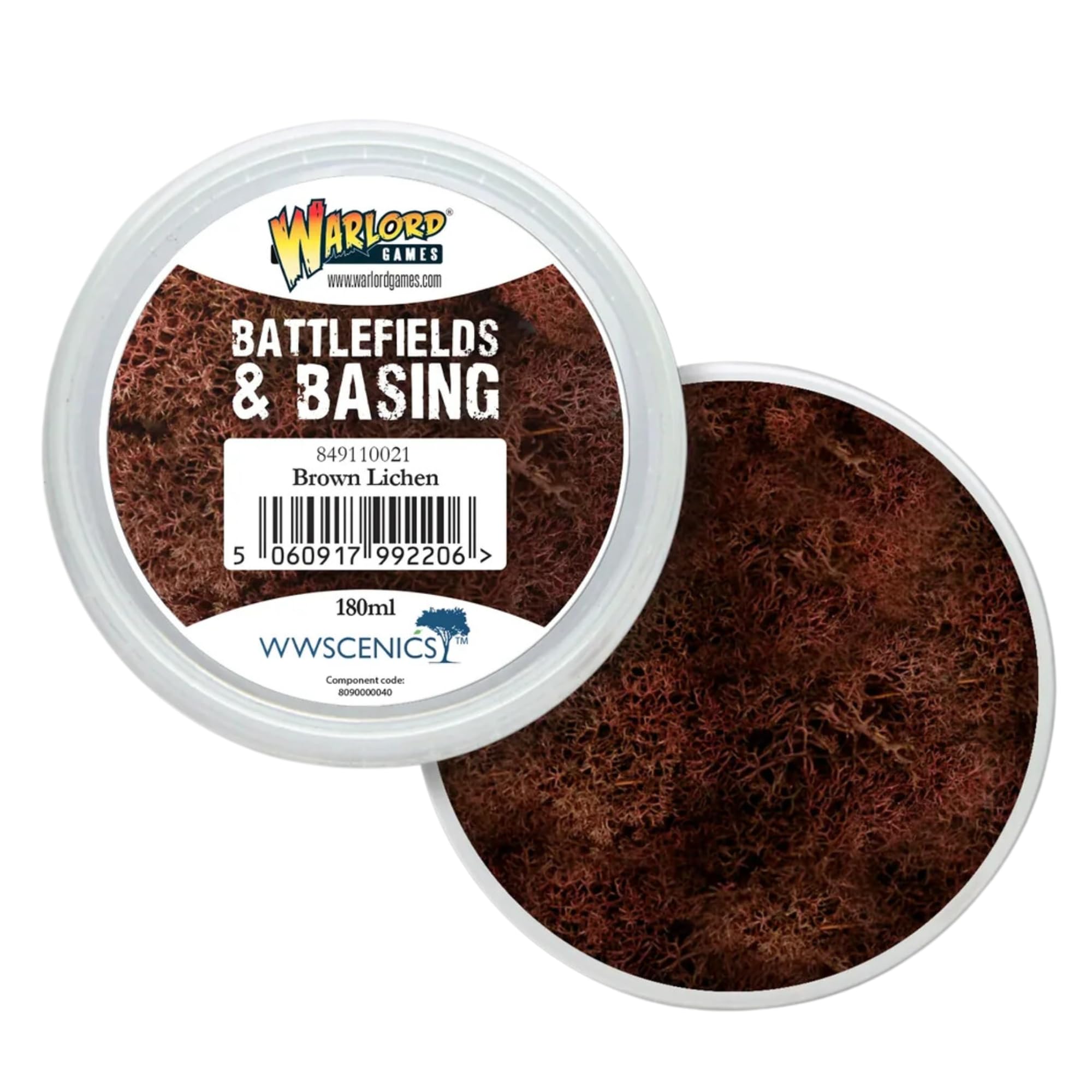 Wargames Delivered Battlefields & Basing Brown Lichen for Miniatures, Basing Material for Your Models and Figures - Create Realistic Terrain and Immersive Scenarios 180ml