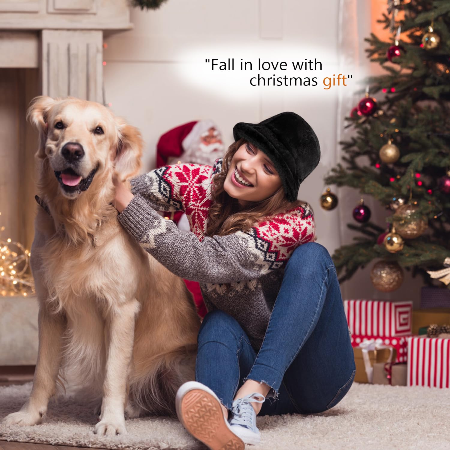 HONGTEYA Winter Bucket Hat Fluffy Faux Fur Fisherman Cap for Women Men Solid Color Style