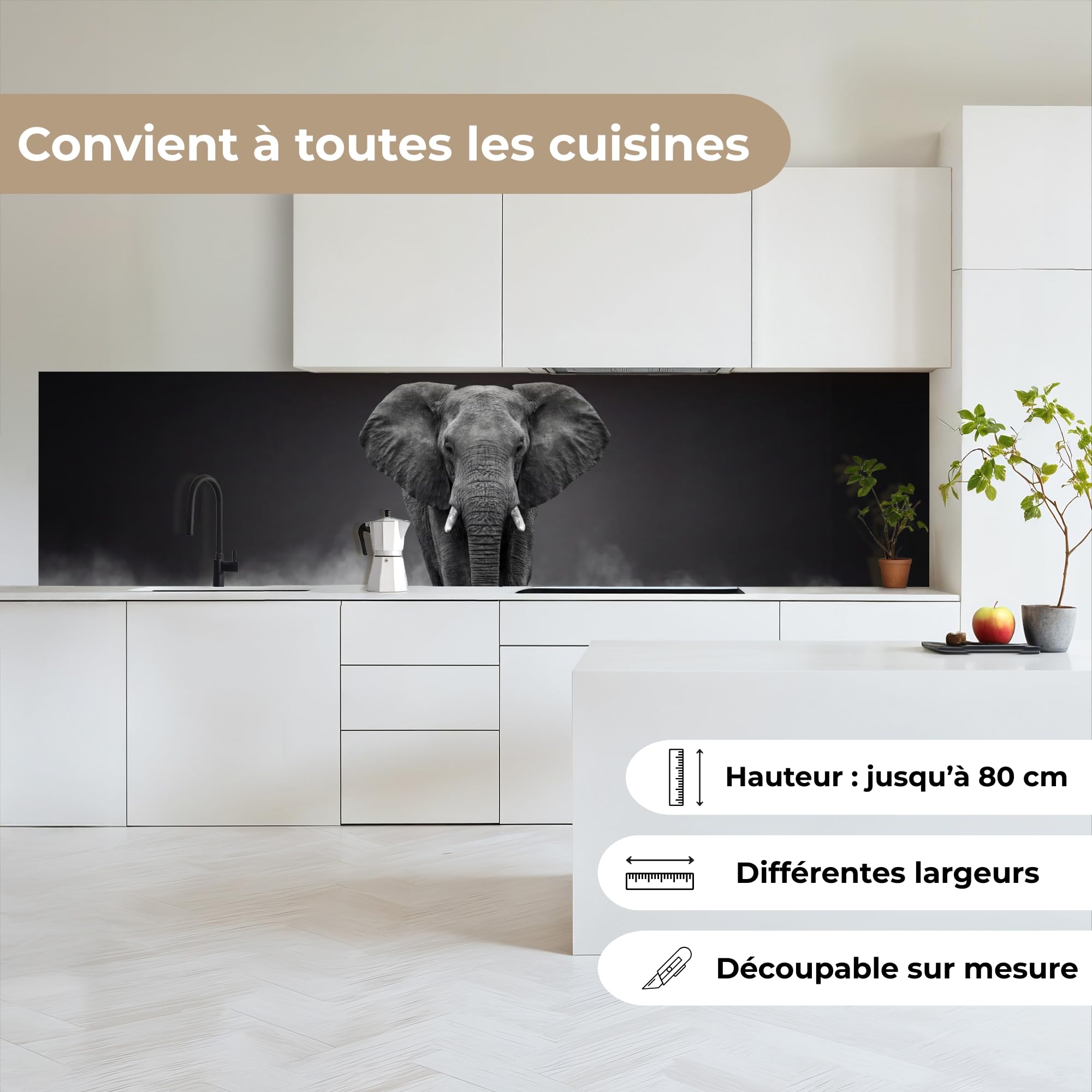 KitchenYeah© Crédence Adhésive Cuisine Résistant À La Chaleur Plaque