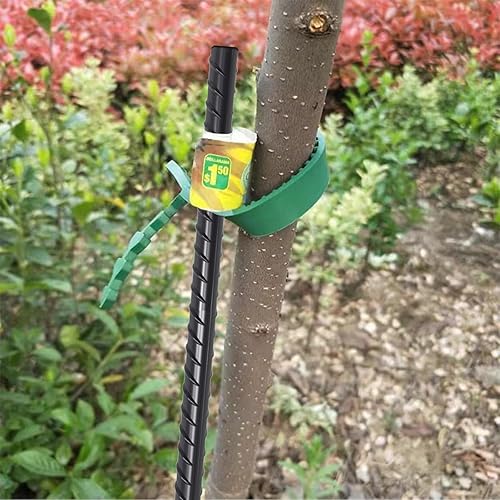 Miniatura 4 de RebarStakes VVOKGO - Estacas de refuerzo rectas de 24 pulgadas (8 piezas), anclajes de suelo de gancho resistente, soporte de planta de acero para