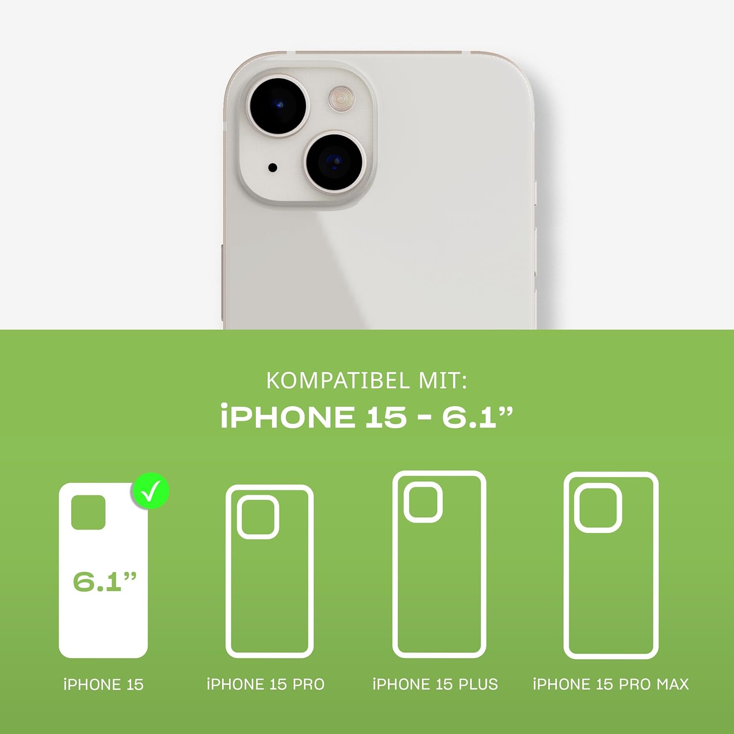 Tech21 EvoLite case for iPhone 15 - Impact Protection Case - Denim Blue