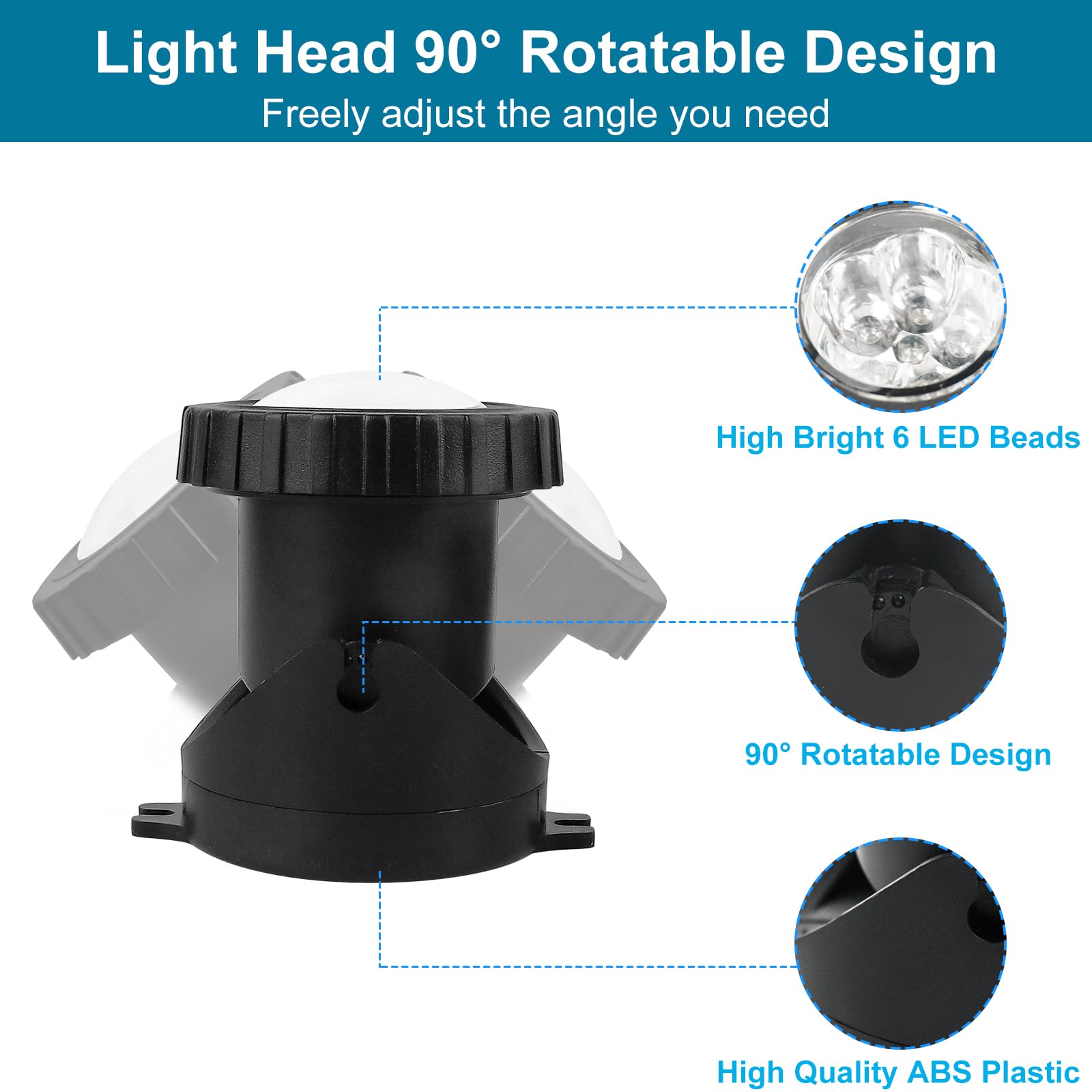 Lumières de bassin alimentées par secteur, 5 en 1 RVB sous-marin avec télécommande, IP68, multicolore, submersible, pour aquarium, jardin, cour, piscine, fontaine.