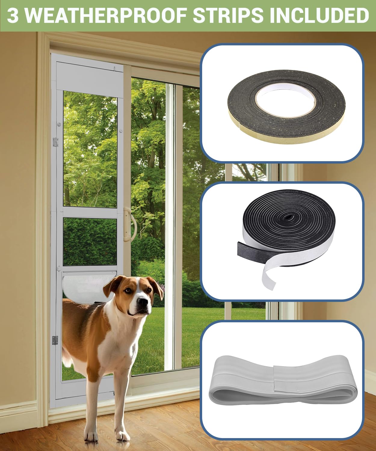 Extra Large Openable Pet Door For Sliding Glass Doors Adjustable
