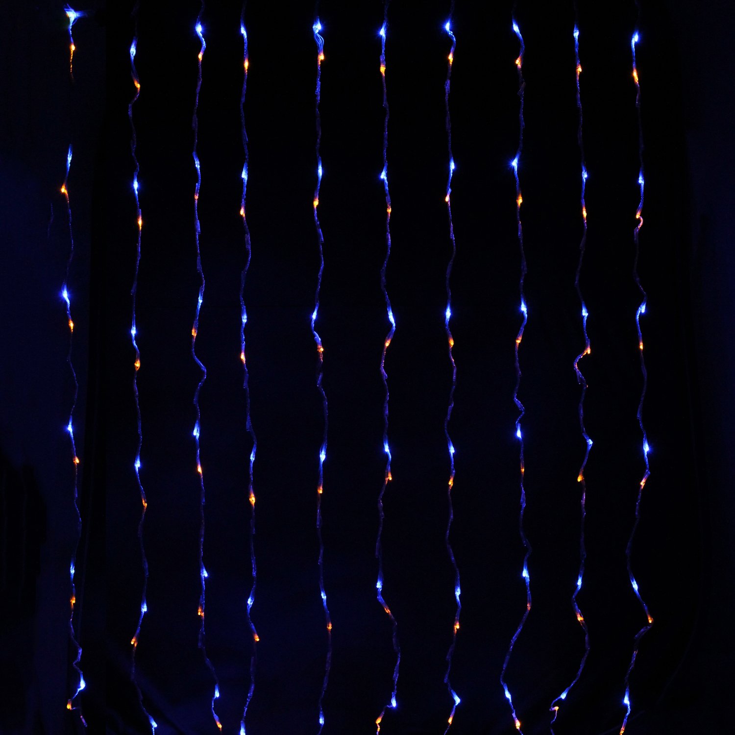 WeRChristmas 1.2 x 1.2 m 240 LED Lights Water Fall Effect Curtain Net Christmas Lights with 5 m Lead Wire, Multi-Colour - Image 2