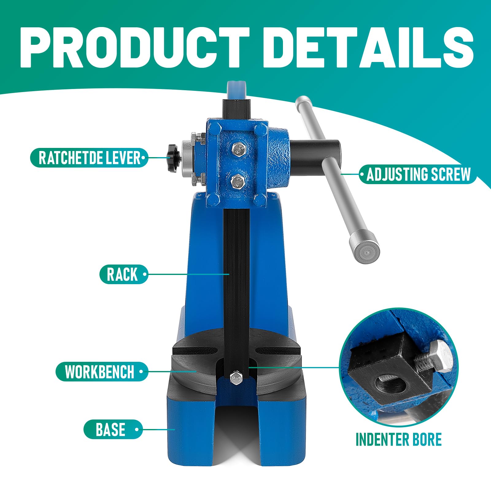 Amazon.com: POWKOL 2 Ton Manual Arbor Press,Heavy Duty Arbor Press