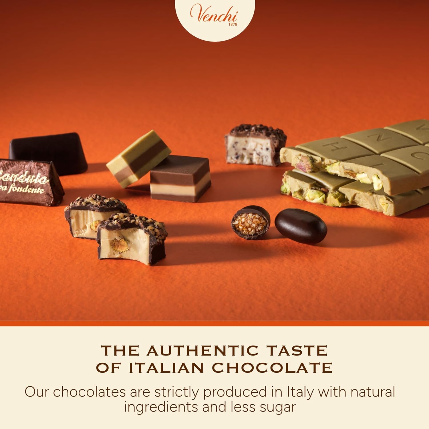 Venchi - Extra Dark Cremino Chocolates, Extra Dark Chocolate and Gianduja Flavor, Chocolate Candy Bulk, Vegan, Gluten Free, 2.2 lb Bag