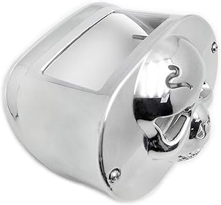 AfterMokit Tail Lamp Collar with Skull Cover for Harley Davidson Fat Boy 1990 and Up Road King 1994-2008 Road Glide Street Glide 2006-2009 Electra Glide 2009 and Up Ultra Limited 2010 and Up Chrome