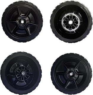 4 Pack Lawn Mower Wheels, Compatible With Honda HRN216 HRN216VKA HRN216VKA, HRN216VKAA Walk Behind Lawn Mower, 2 Rear Wheels 42710-VR8-N00ZA, 2 Front Drive Wheels 44710-VR8-N00ZA, 5 Years Warranty