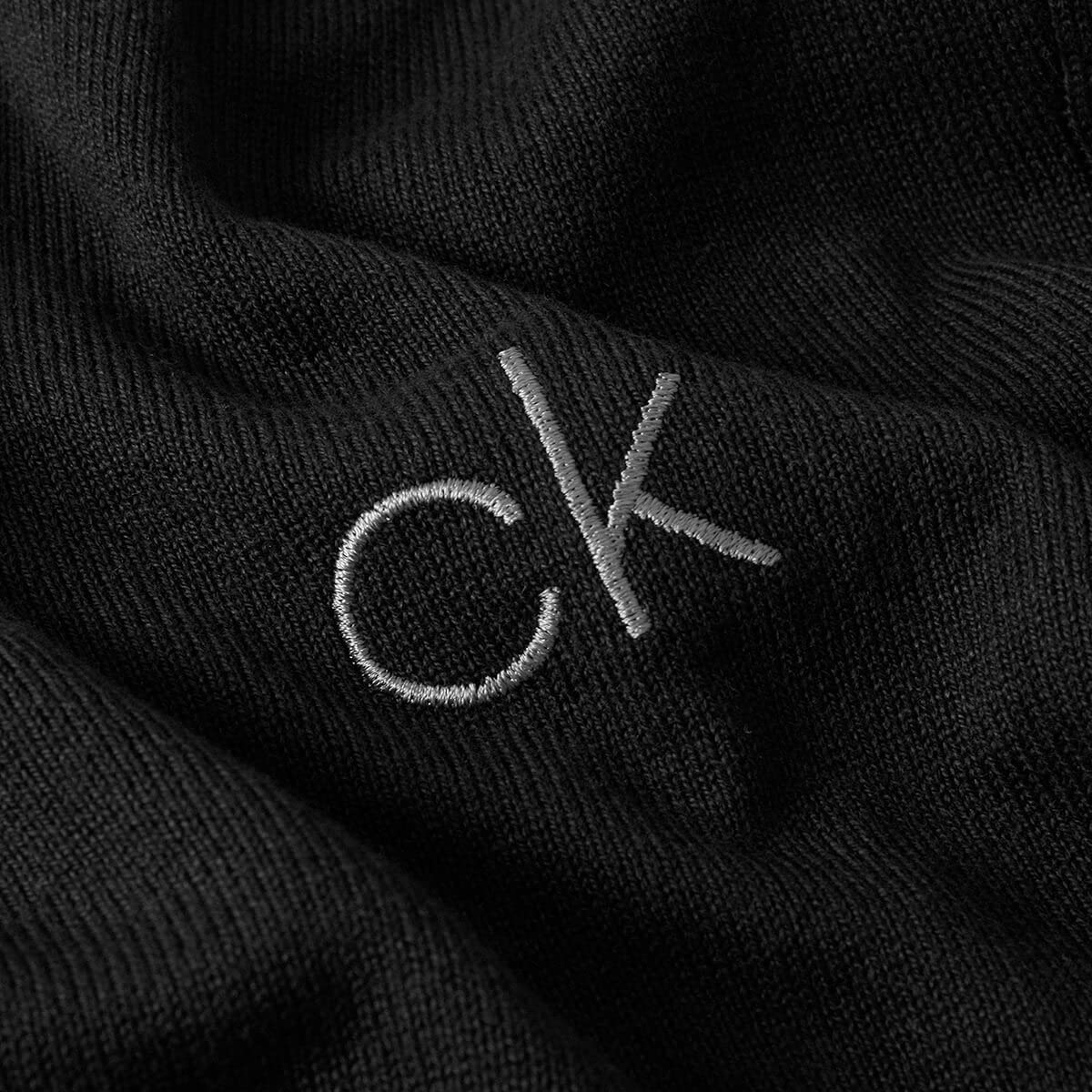 Calvin Klein Męski 2022 dekolt w serek Tour trwały komfortowy sweter golfowy, Czarny, 3XL