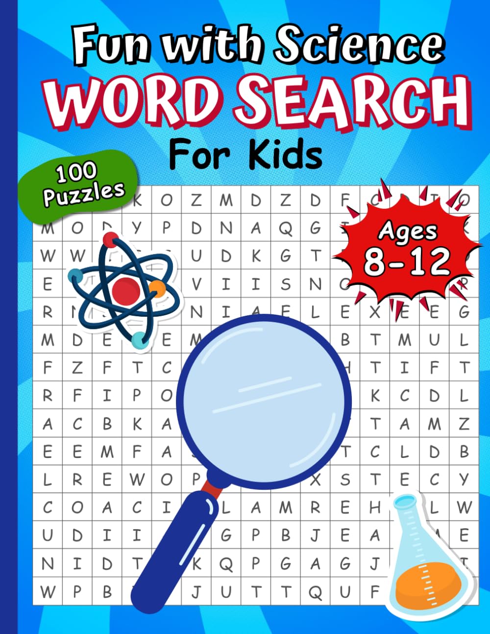 Fun With Science Word Search For Kids Ages 8-12 - Mad Melons: 100 Puzzle Adventures for Curious Minds