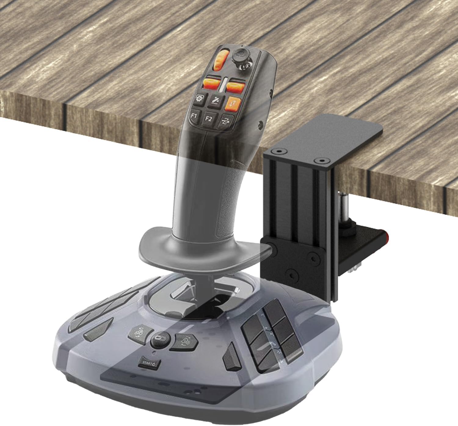 Desk Mount For WINWING URSA MINOR Space/Airline Joystick,Thrustmaster SimTask FarmStick/T.Flight HOTAS ONE, Compatible with Logitech G Extreme 3D Pro Joystick, Turtle Beach VelocityOne Flightstick