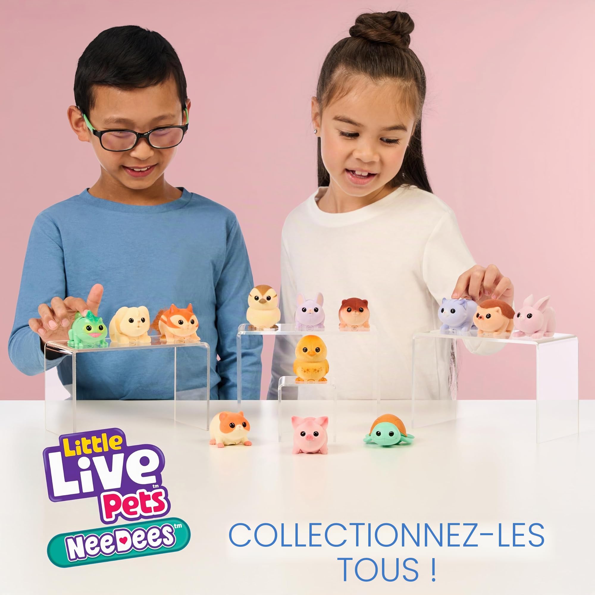 Little Live Pets Needees Jouet électronique interactif pour animaux de compagnie avec plus de 50 sons et suivi des scores, jouets portables pour enfants à partir de 5 ans