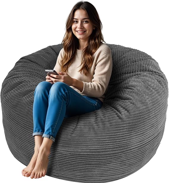 Bean Bag Chairs for Adults (Blue, 3 Feet)