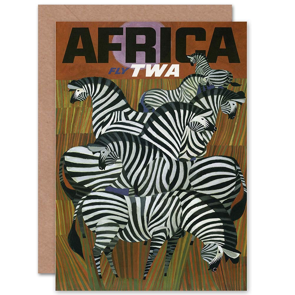 Artery8 Greeting Card - Zebra Design