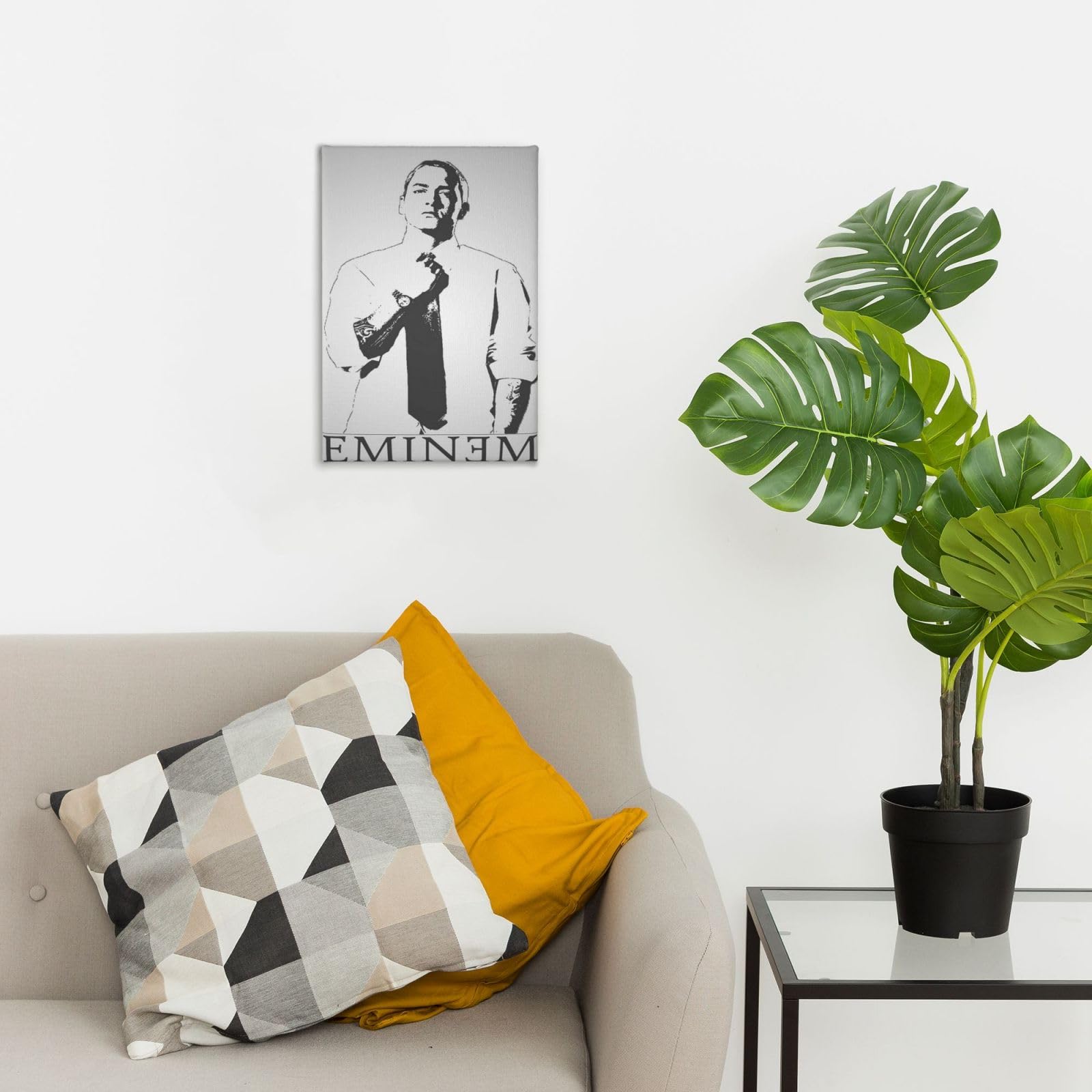 Amazon.co.jp: Eminem エミネム5 キャンバス絵画 壁貼りと壁画