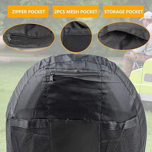 Miniatura 5 de TICSEA Funda de asiento para cortacésped, funda impermeable para asiento de tractor que se adapta a respaldos de asiento de tractor de 13.5 a 16.5