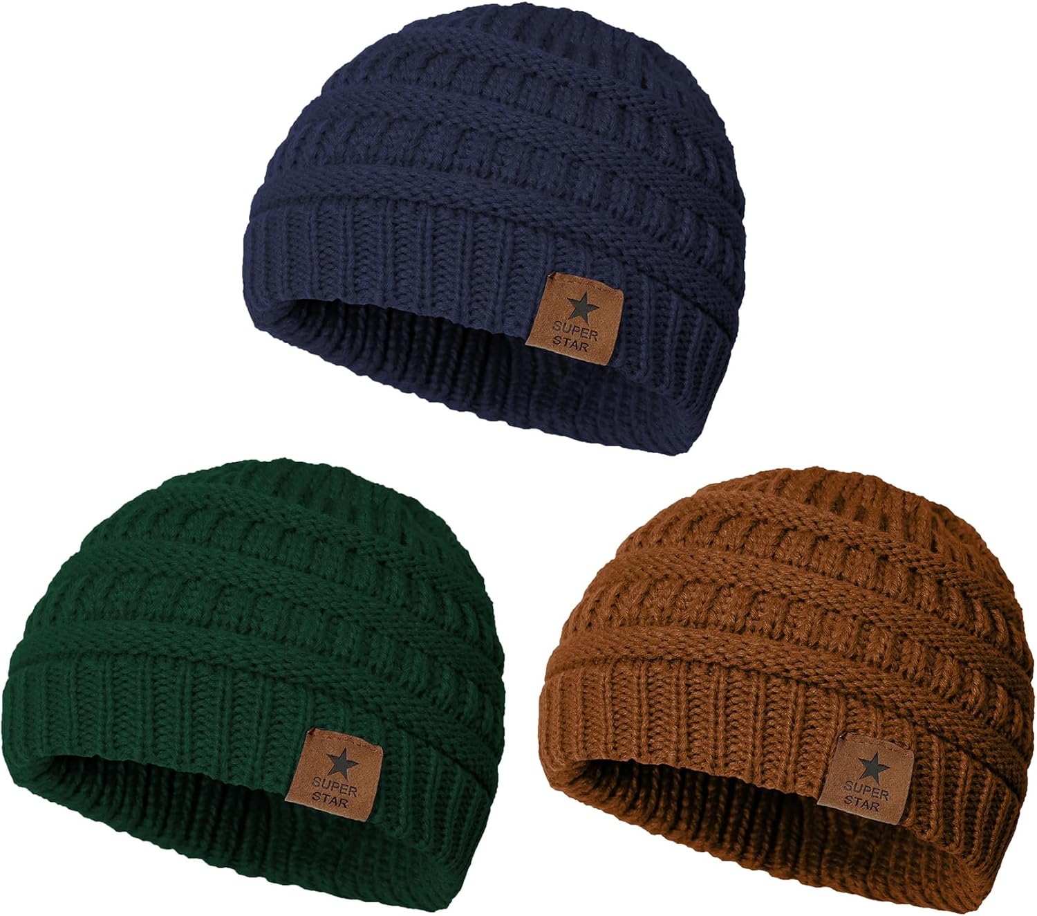 Durio Unisex Baby Beanie – Soft & Warm Knit Infant Winter Hat, Stretchy Cap Fit for Newborn to Toddler Girls Boys 6-36 Months Durio Unisex Baby Beanie – Soft & Warm Knit Infant Winter Hat, Stretchy Cap Fit for Newborn to Toddler Girls Boys 6-36 Months