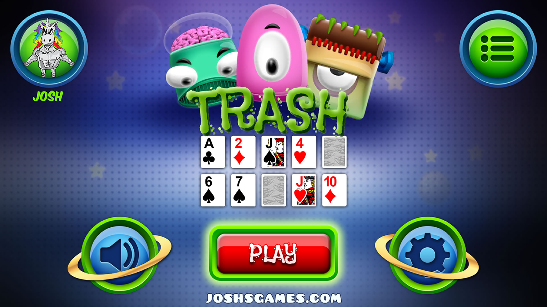 Trash Card Game App on Amazon Appstore