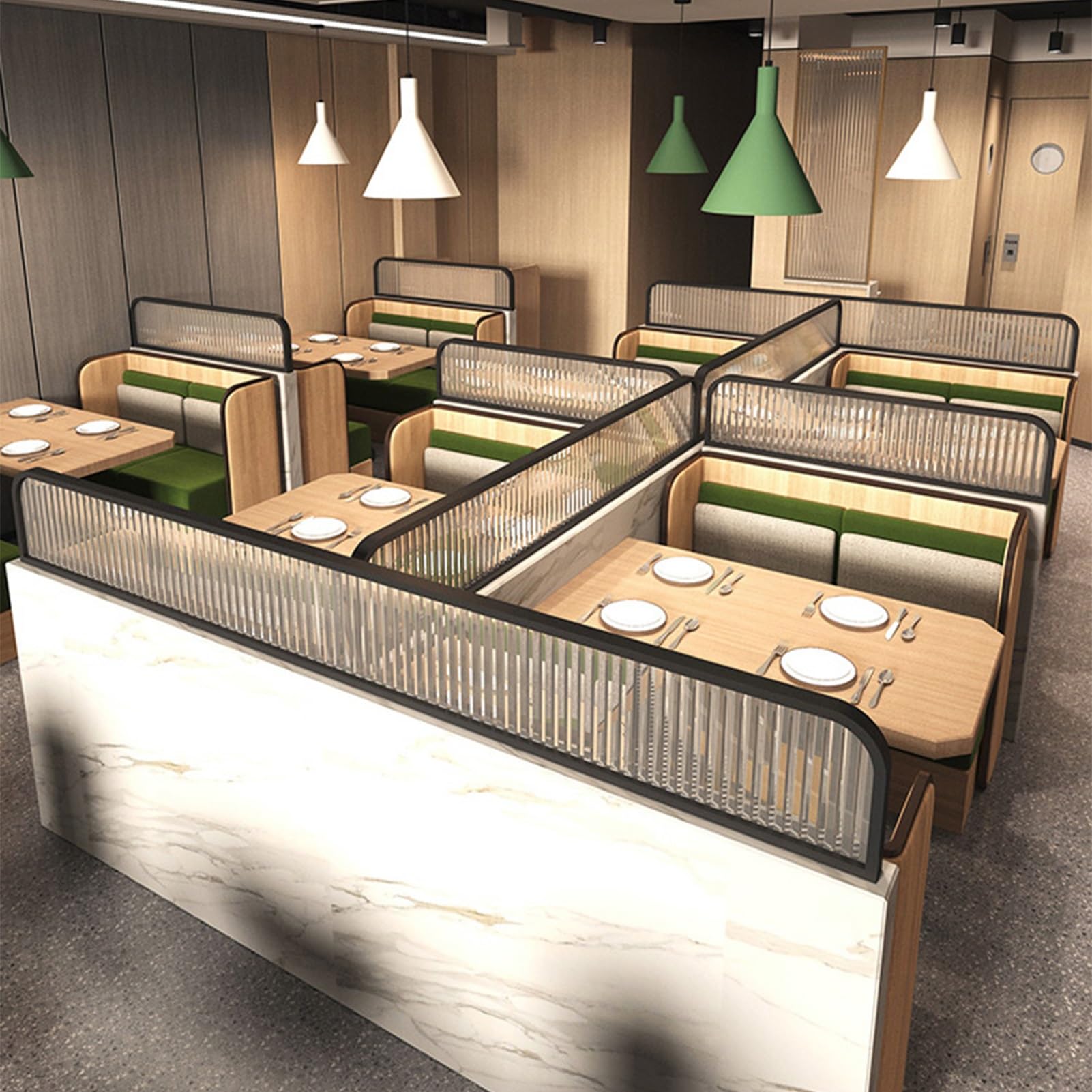 Genérico Mampara acústica para escritorios, mampara de privacidad para Interiores, Ideal para oficinas, restaurantes y hoteles (Negro, 120 x 30 cm)