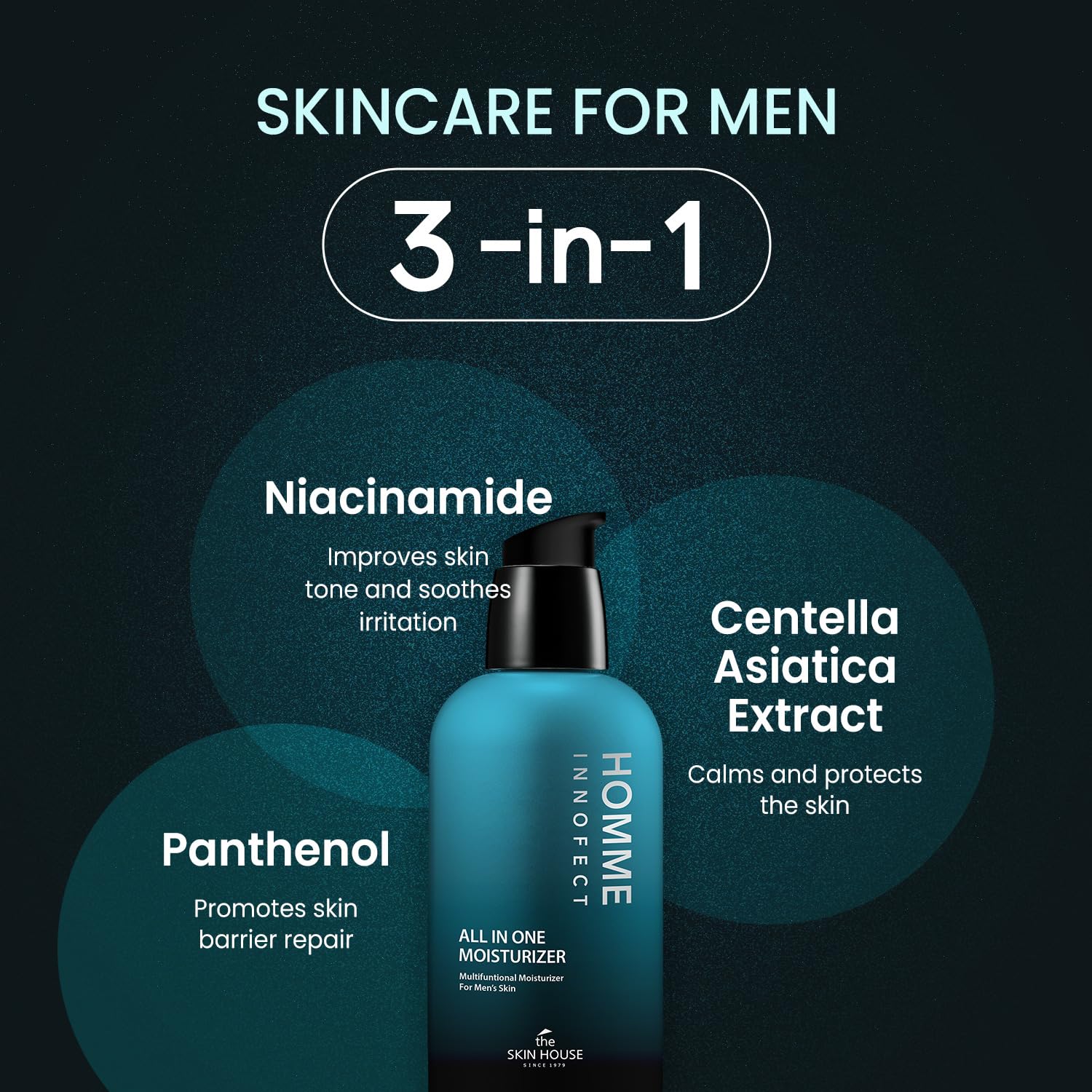 [Valentine's Day Gift ]HOMME INNOFECT All-in-One Skincare Duo for Men | Foaming Face Wash & All-in-One Moisturizer (Toner + Serum + Aftershave Balm) | Korean Skin Care for Sensitive Skin - Image 4