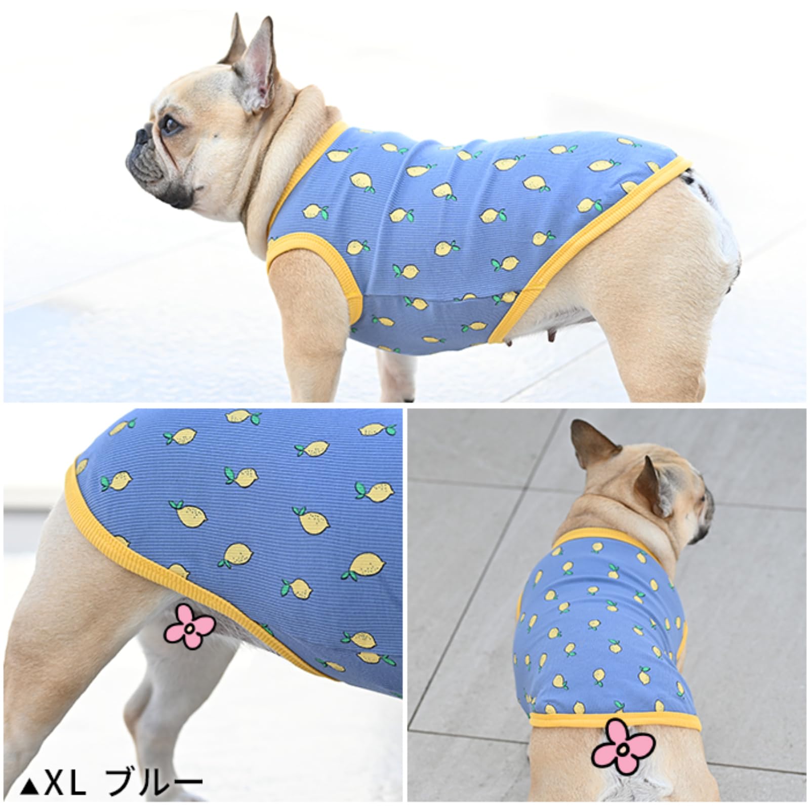 Amazon | [FRENCH FRENCH]犬服 夏 レモン タンクトップ 春 フレンチ