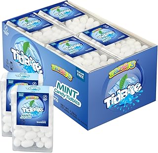 TidBite Freshmint Breath Mints for On-the-Go Refreshment - Breathsavers Mints Pack Kills Bad Breath Germs, Mouth Breath Freshener is Sugar Free and Gluten Free, 16 Units, 0.63oz each, Total 7.56oz