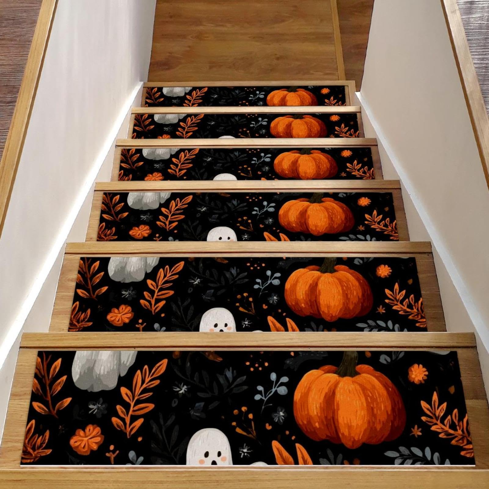 Éviter chutes chien chat marche escalier bois antidérapante Halloween