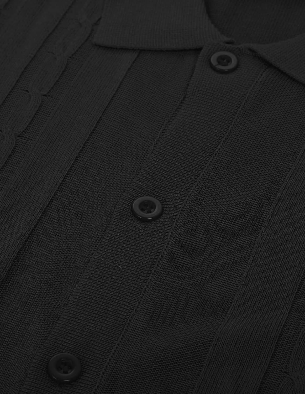 PJ PAUL JONES Mens Knitted Polo Shirt Short Sleeve V Neck Summer Tops - Image 7