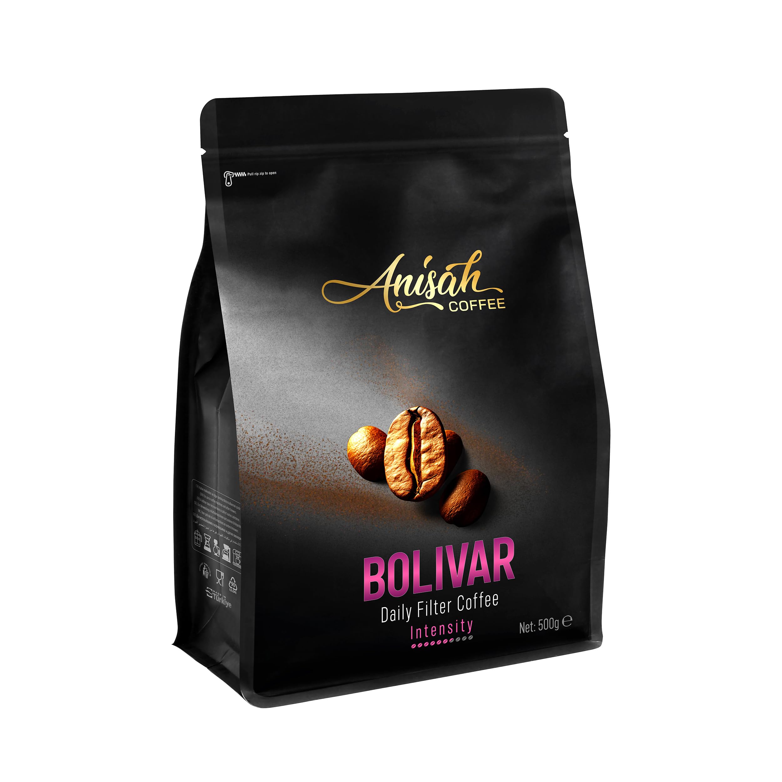 Anisah Coffee Bolivar Öğütülmüş Filtre Kahve 500 gr