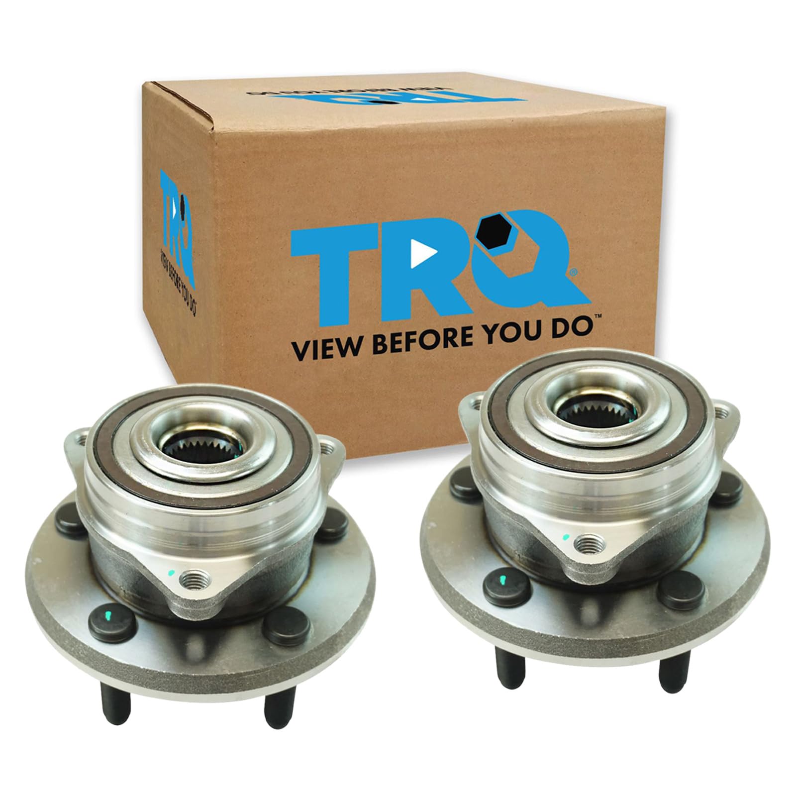 TRQ Front Wheel Bearing &amp; Hub Assembly Set