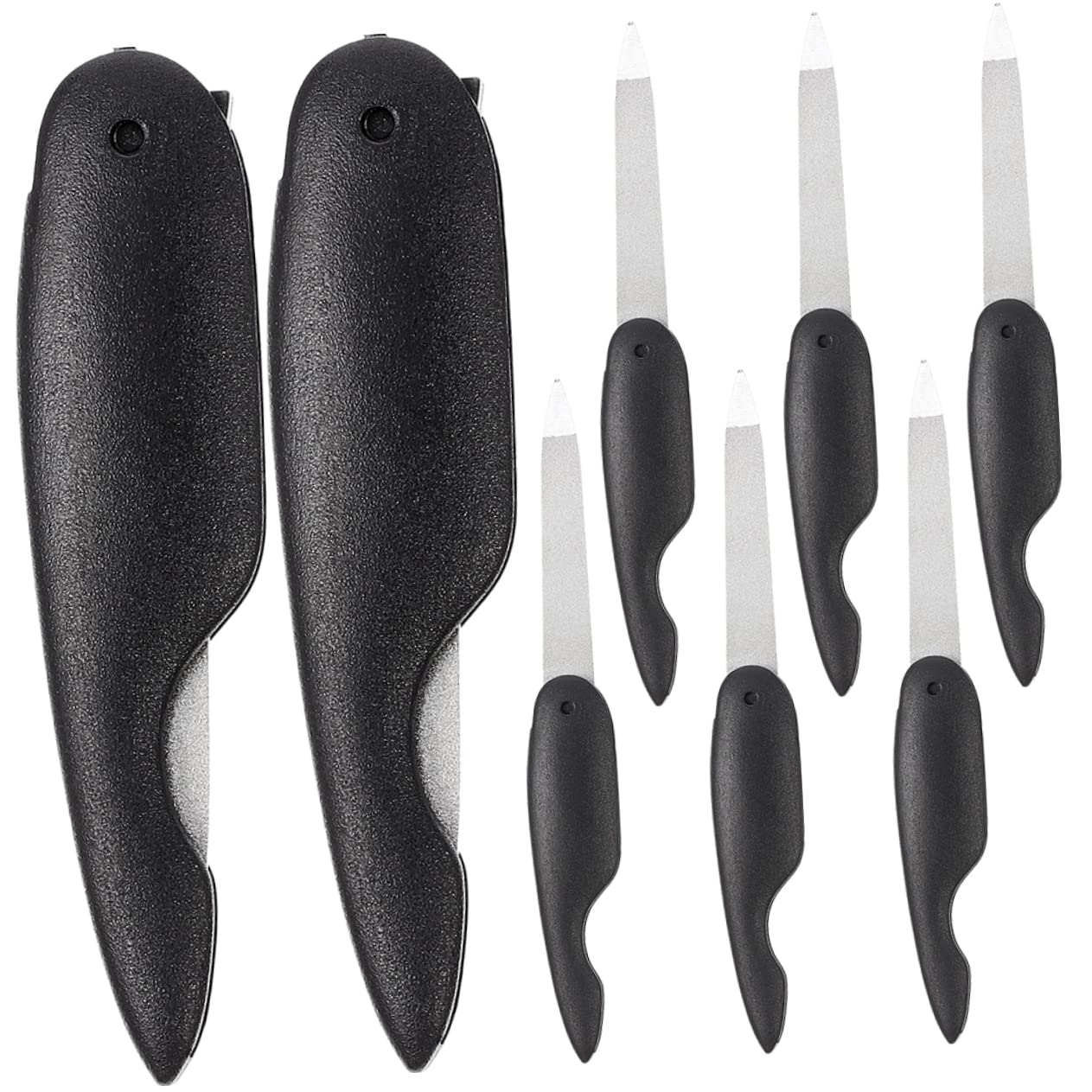 FRCOLOR 40pezzi Unghie Pieghevoli Strumenti Portatili Per Manicure Pratici e Compatti Per Rifinire e Modellare Unghie Movimento