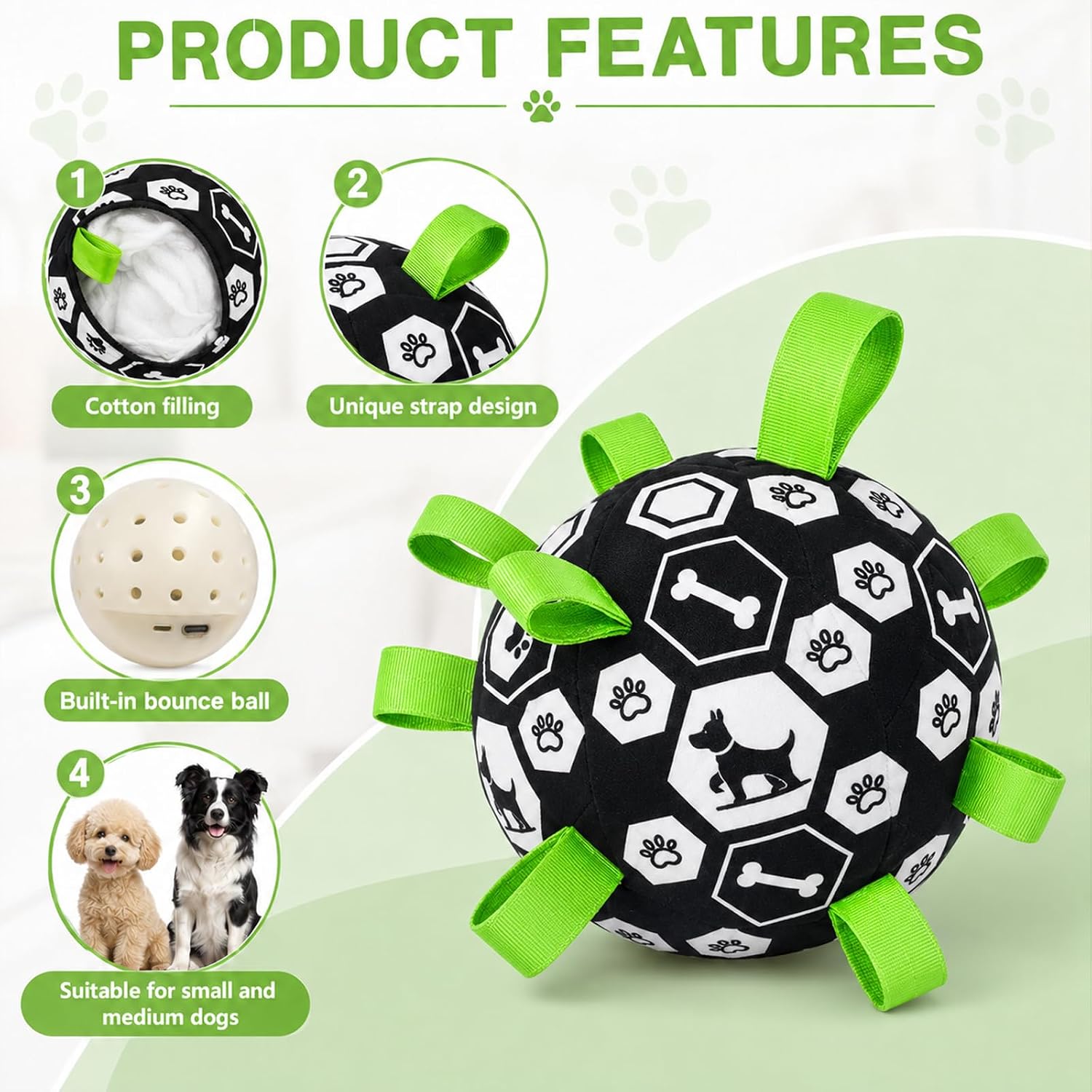 Smart Interactive Dog Toy Ball, Durable Automatic Dog Ball image 2