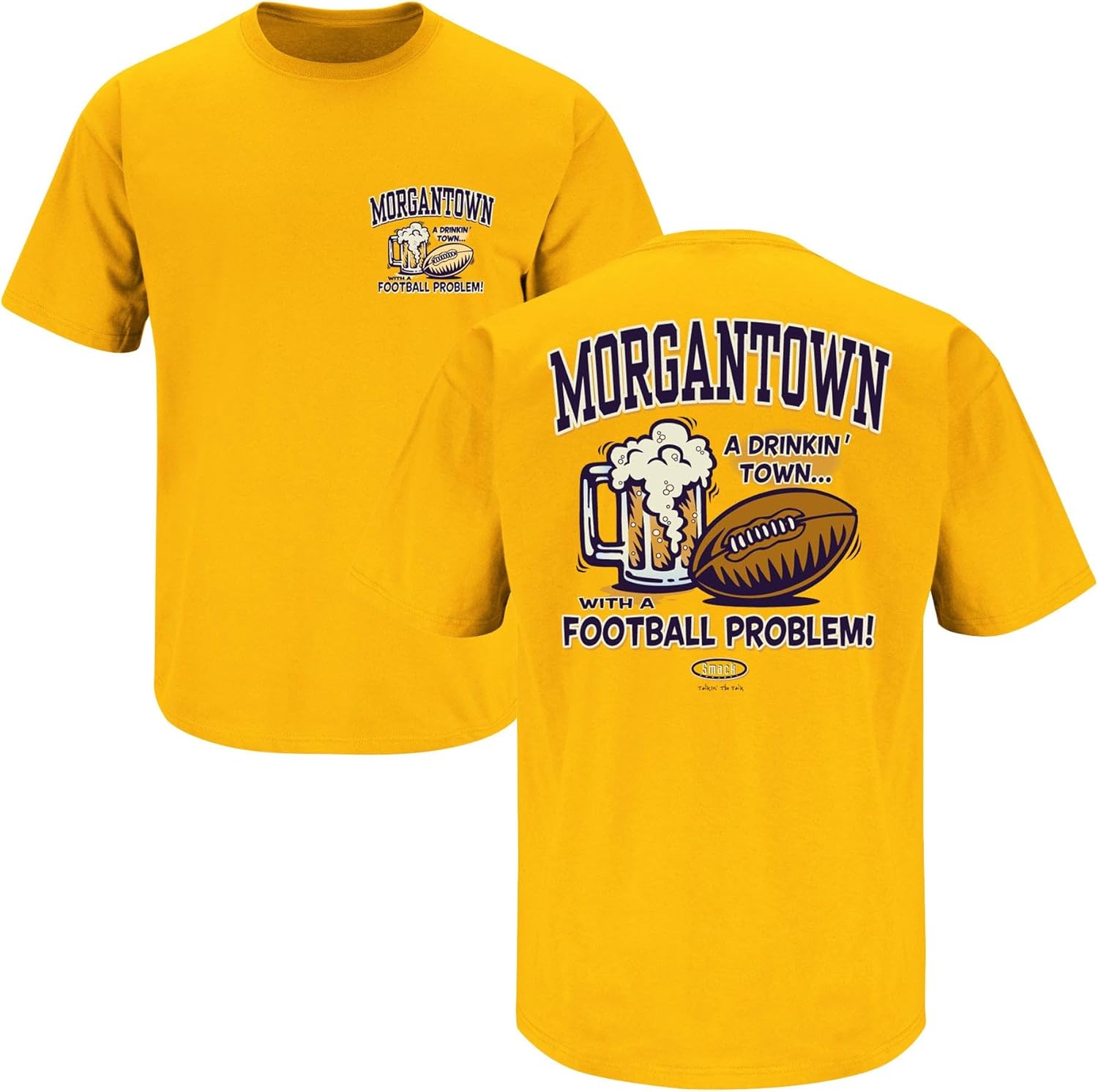 Smack Apparel A Drinking Town with a Football Problem Tシャツ ウェストバージ