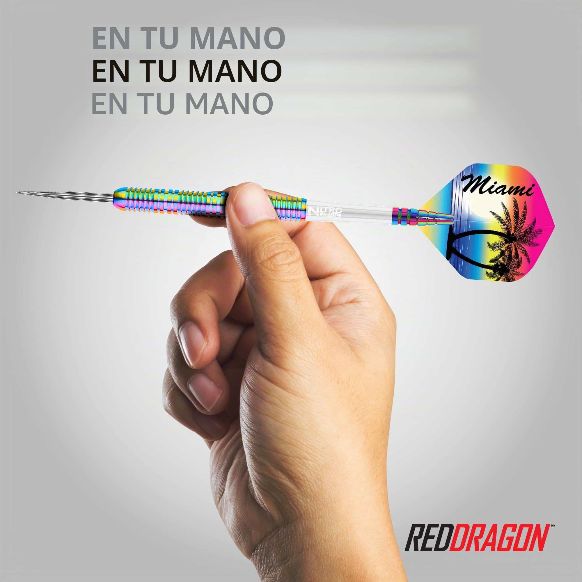 RED DRAGON Miami Juego de Dardos de tungsteno Profesional con Plumas y vástagos