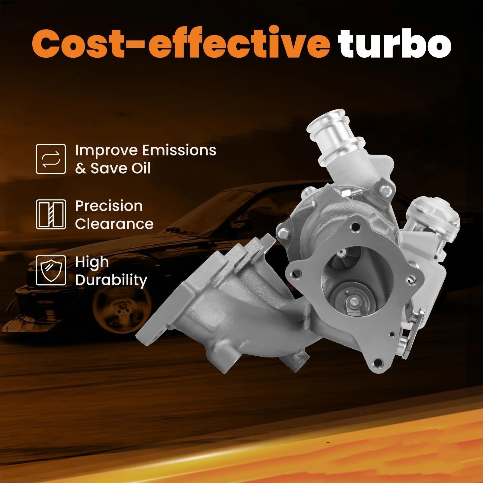 Turbocompresor Compatible con VW Compatible Audi 1.2 TFSi TSI A1 A3 Polo 63KW / 77KW 03F145701M 03F145701H 03F145701MV Turbocompresor