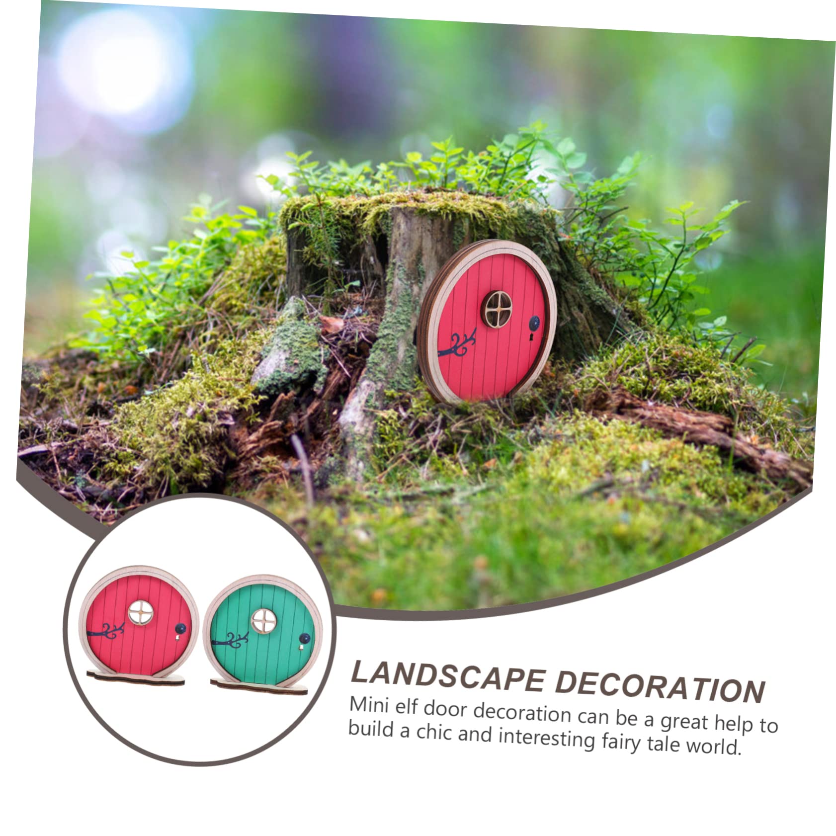 ドールハウス　丸いドアのガーデン ドールハウス 丸いドアのガーデン