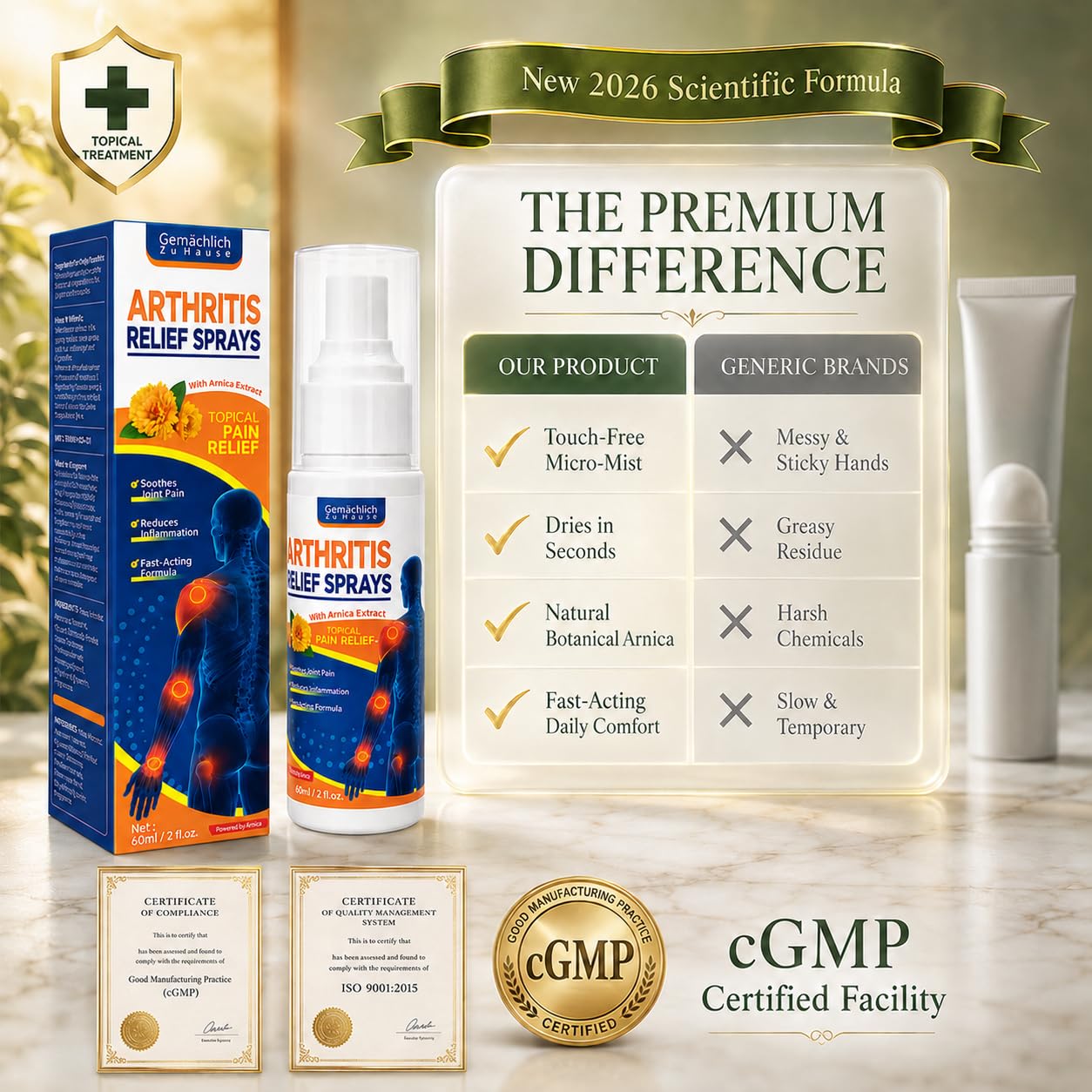 2026 Upgrade Arnica Spray for Joint Relief【NDC Listed—Fast Relief】 — Amazon image 7