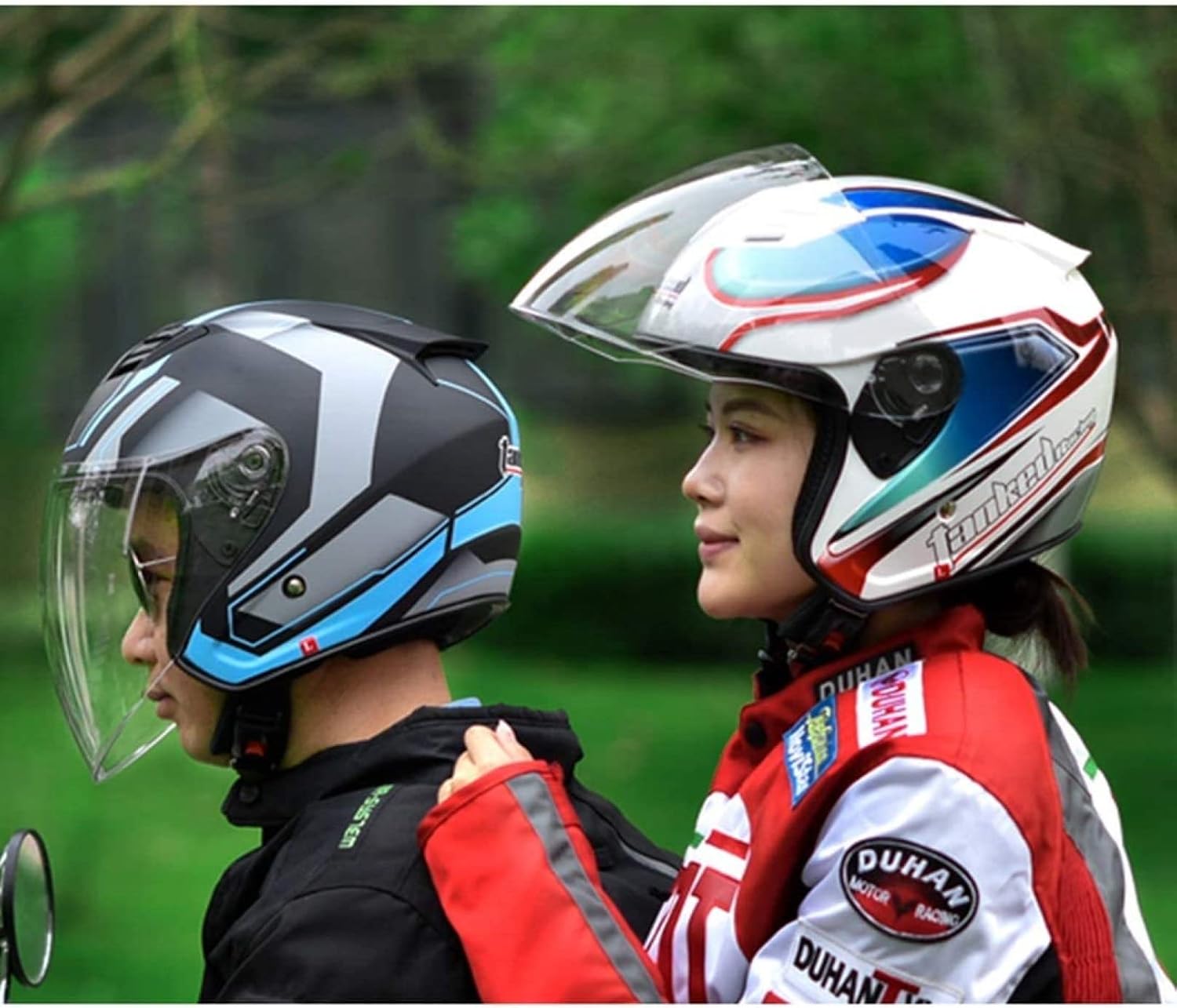 フルフェイスヘルメットシステムヘルメット ダブルレンズオートバイク