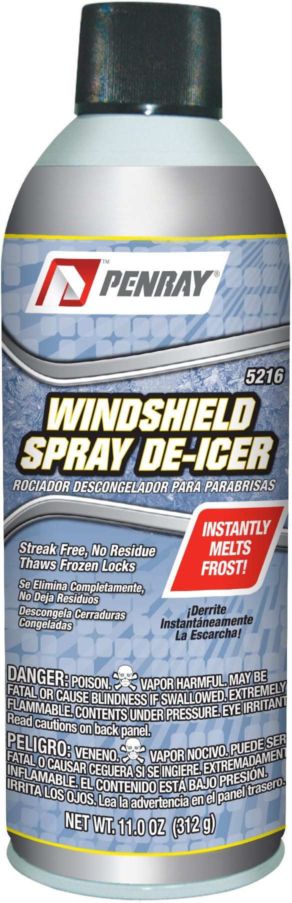 Penray 5216 Windshield Spray DeIcer 11.0Ounce Aerosol