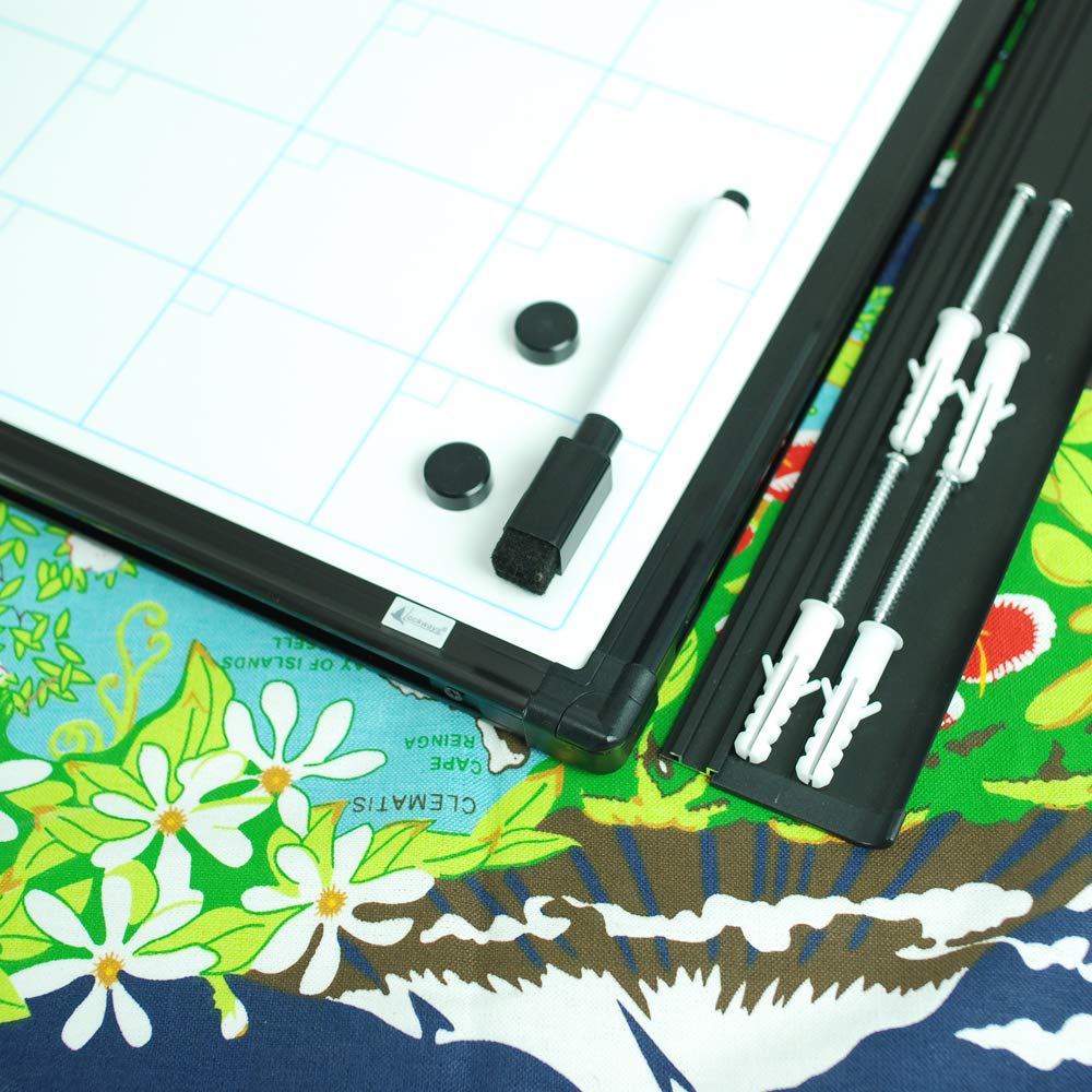 Buy Lockways 36" x 24" Dry Erase Calendar Whiteboard, 4 Month