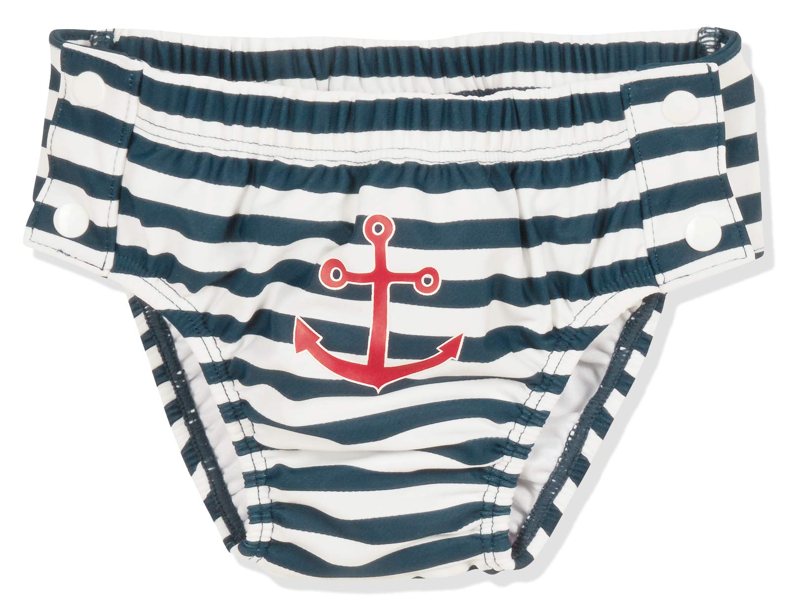 Playshoes UV-Schutz Windelhose Unisex Kinder Badehose Schwimmhose Badebekleidung, Maritim zum Knöpfen, 62/68