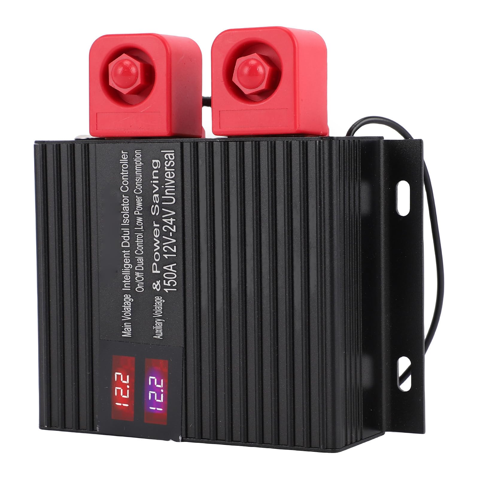 Generic Aislador Inteligente de Batería Dual, VSR Inteligente de Aleación de Aluminio, relé Sensible Al Voltaje de 12 V 24 V con Pantalla LCD Arranque de Emergencia IP67 para Vehículos Recreativos